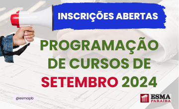 Cursos de Setembro de 2024