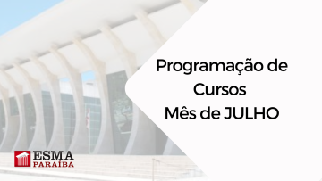Programação de Cursos de Julho 2022