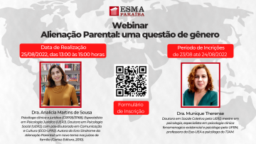 Webinário sobre "Alienação Parental: uma questão de gênero"