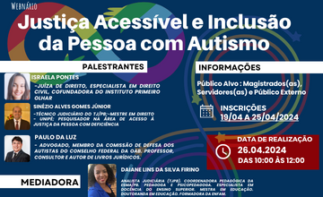 Webinário Justiça Acessível