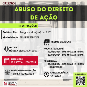 Curso Abuso do Direito de Ação