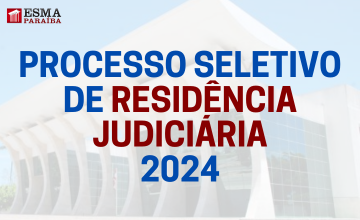 Processo seletivo de Residência Judiciária