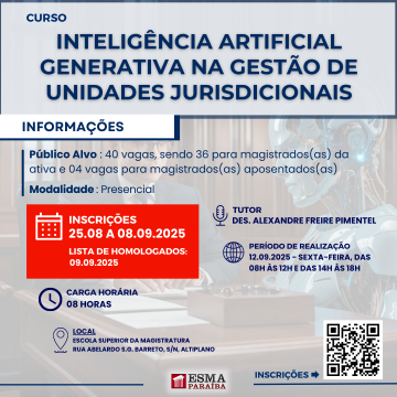 INTELIGÊNCIA ARTIFICIAL GENERATIVA NA GESTÃO DE UNIDADES JURISDICIONAIS